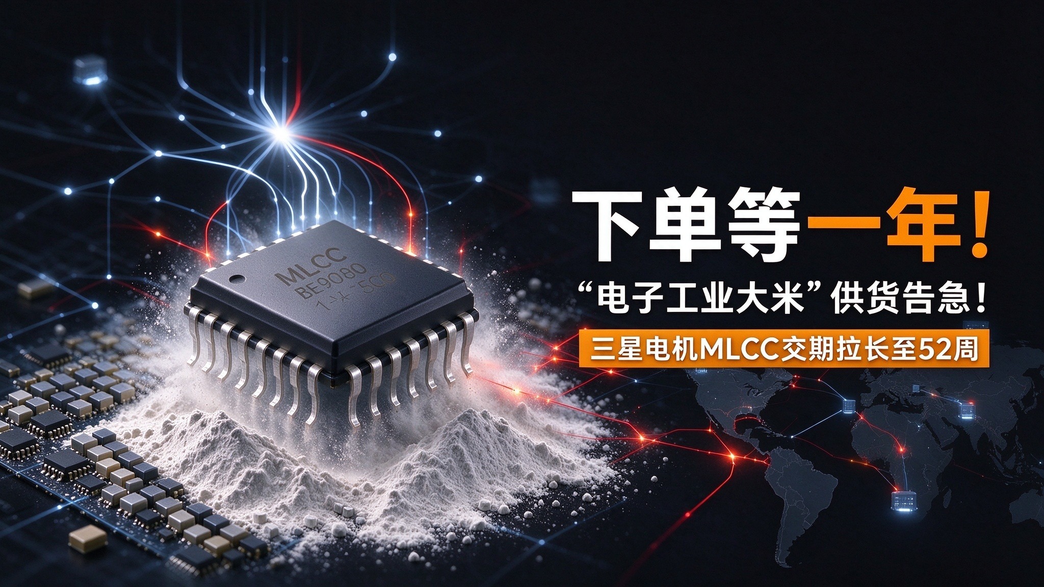 下单等一年！“电子工业大米”供货告急！三星电机MLCC交期拉长至52周