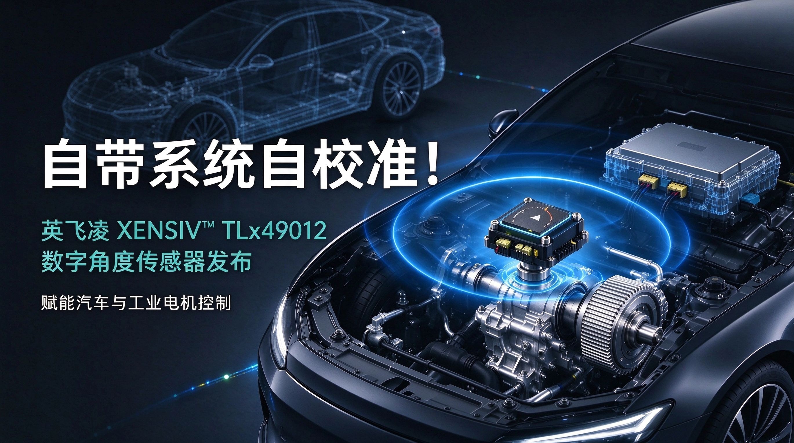 自带系统自校准！英飞凌 XENSIV™ TLx49012 数字角度传感器发布，赋能汽车与工业电机控制