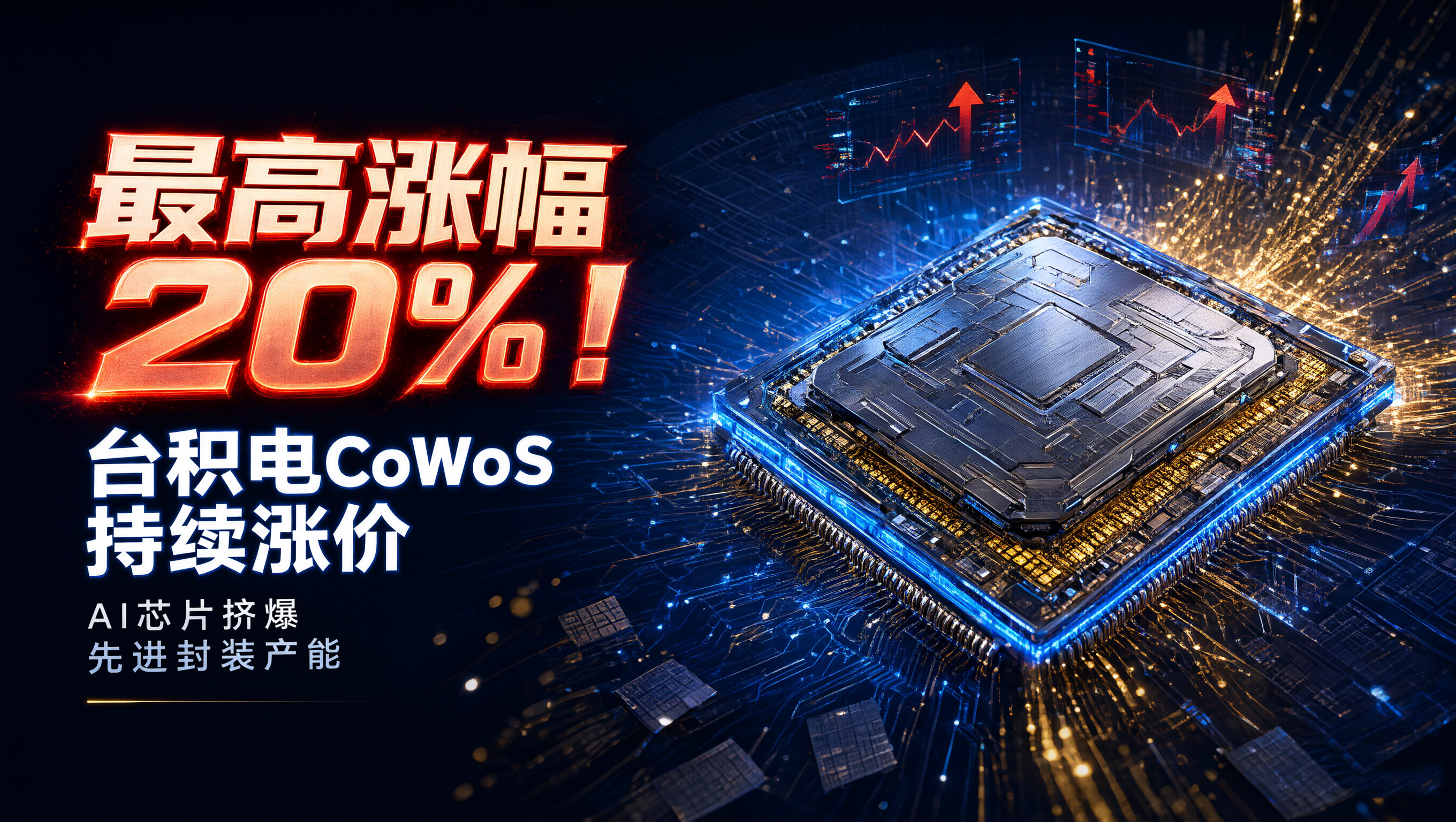 最高涨幅20%！台积电CoWoS持续涨价，AI芯片挤爆先进封装产能