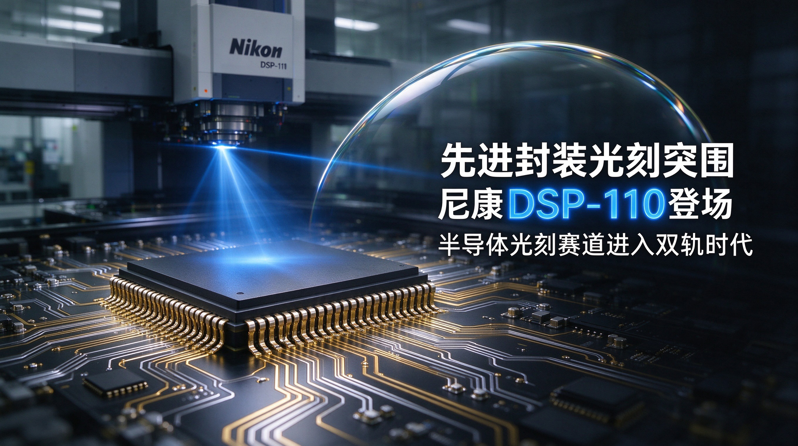 先进封装光刻突围：尼康DSP-110登场，半导体光刻赛道进入双轨时代