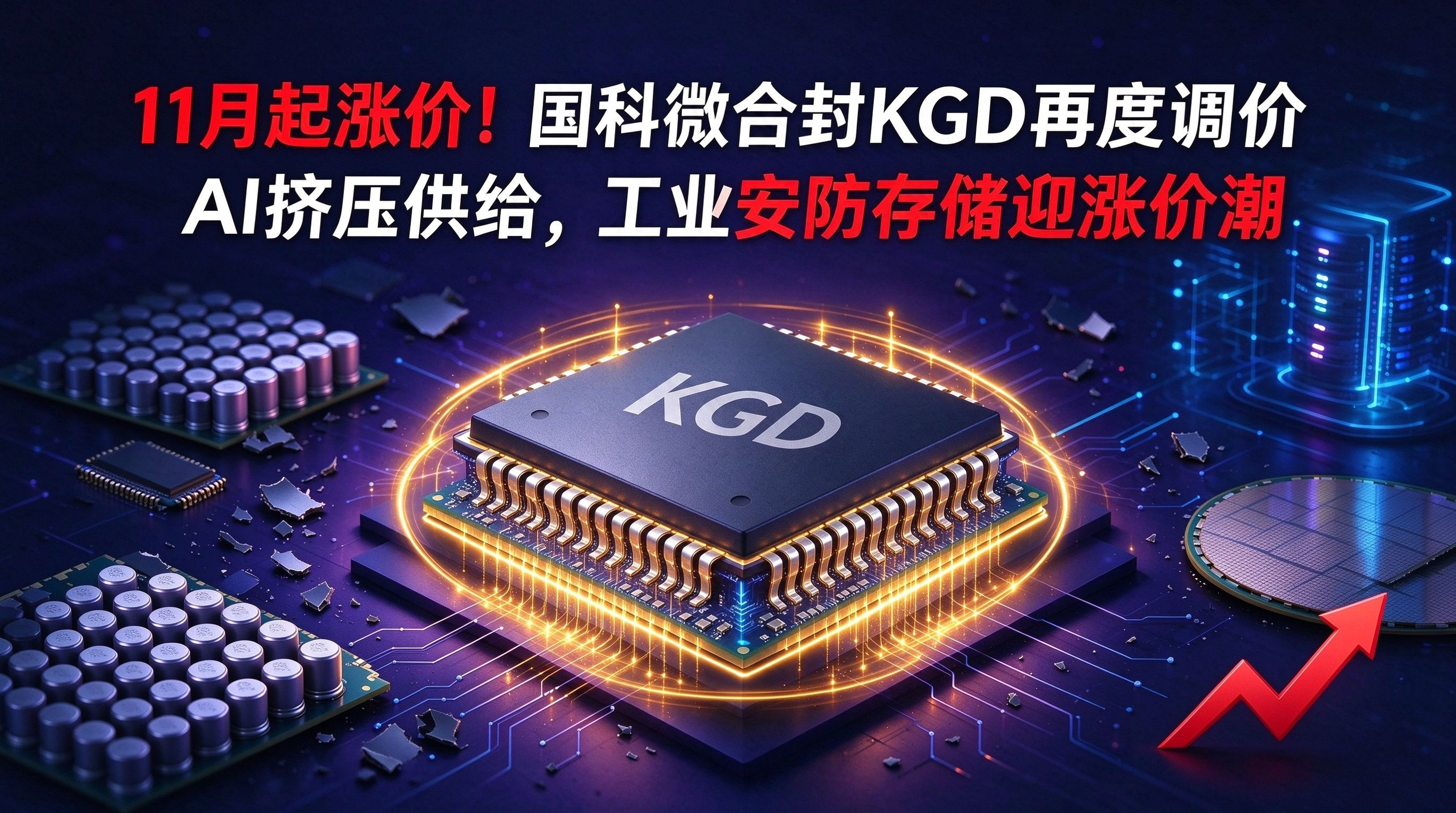 11月起涨价！国科微合封KGD再度调价，AI挤压供给，工业安防存储迎涨价潮