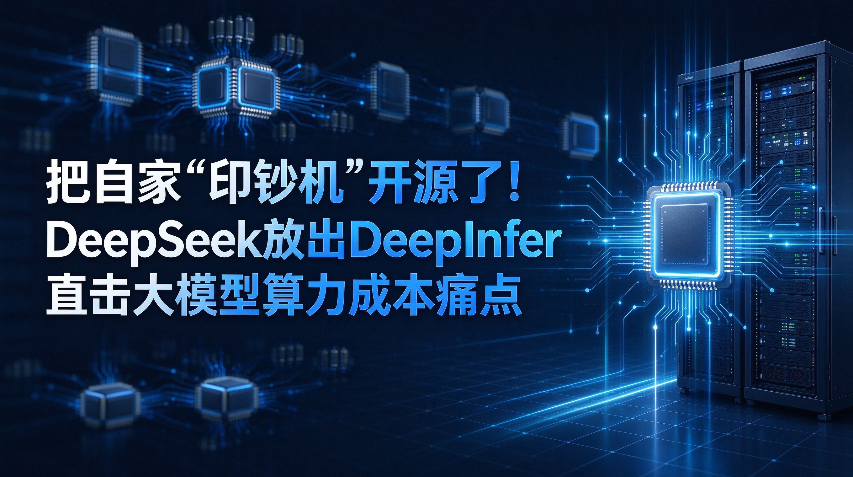 把自家“印钞机”开源了!DeepSeek放出DeepInfer,直击大模型算力成本痛点