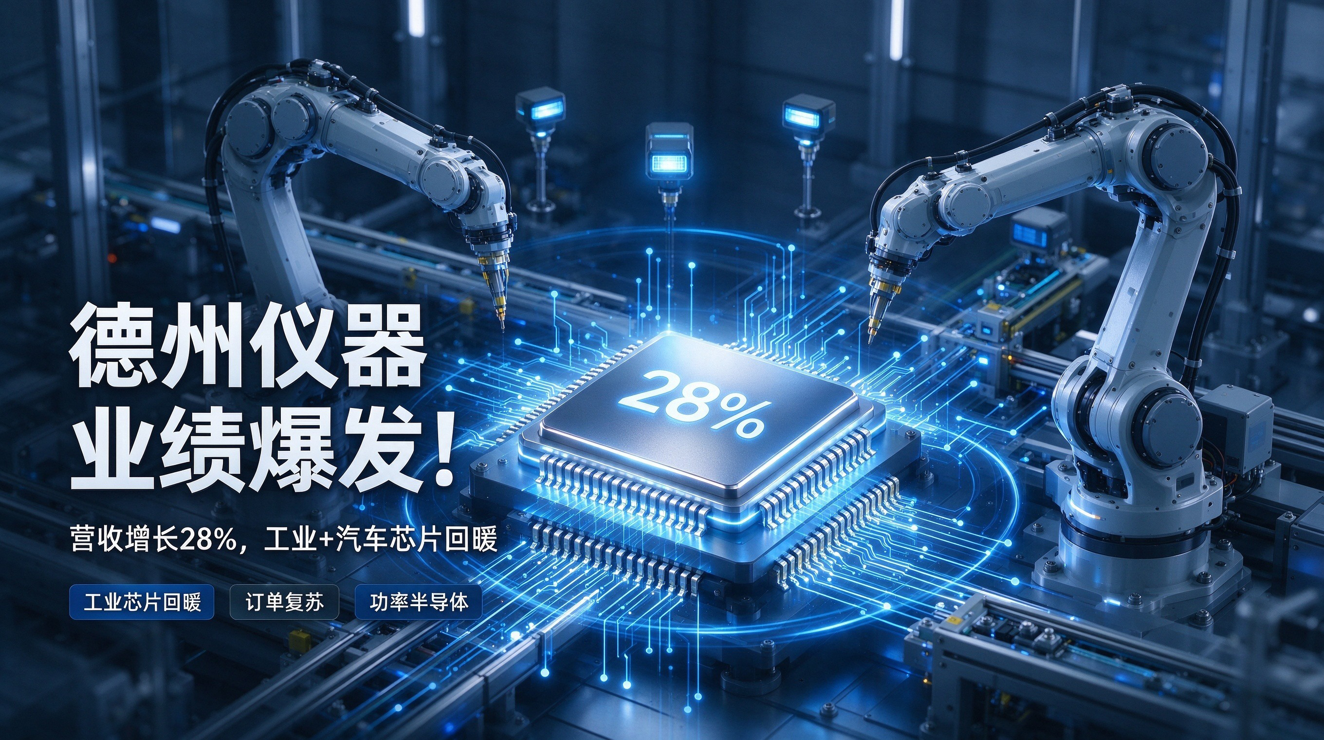 增长28%!德州仪器财报引爆模拟芯片,工业、汽车双线回暖