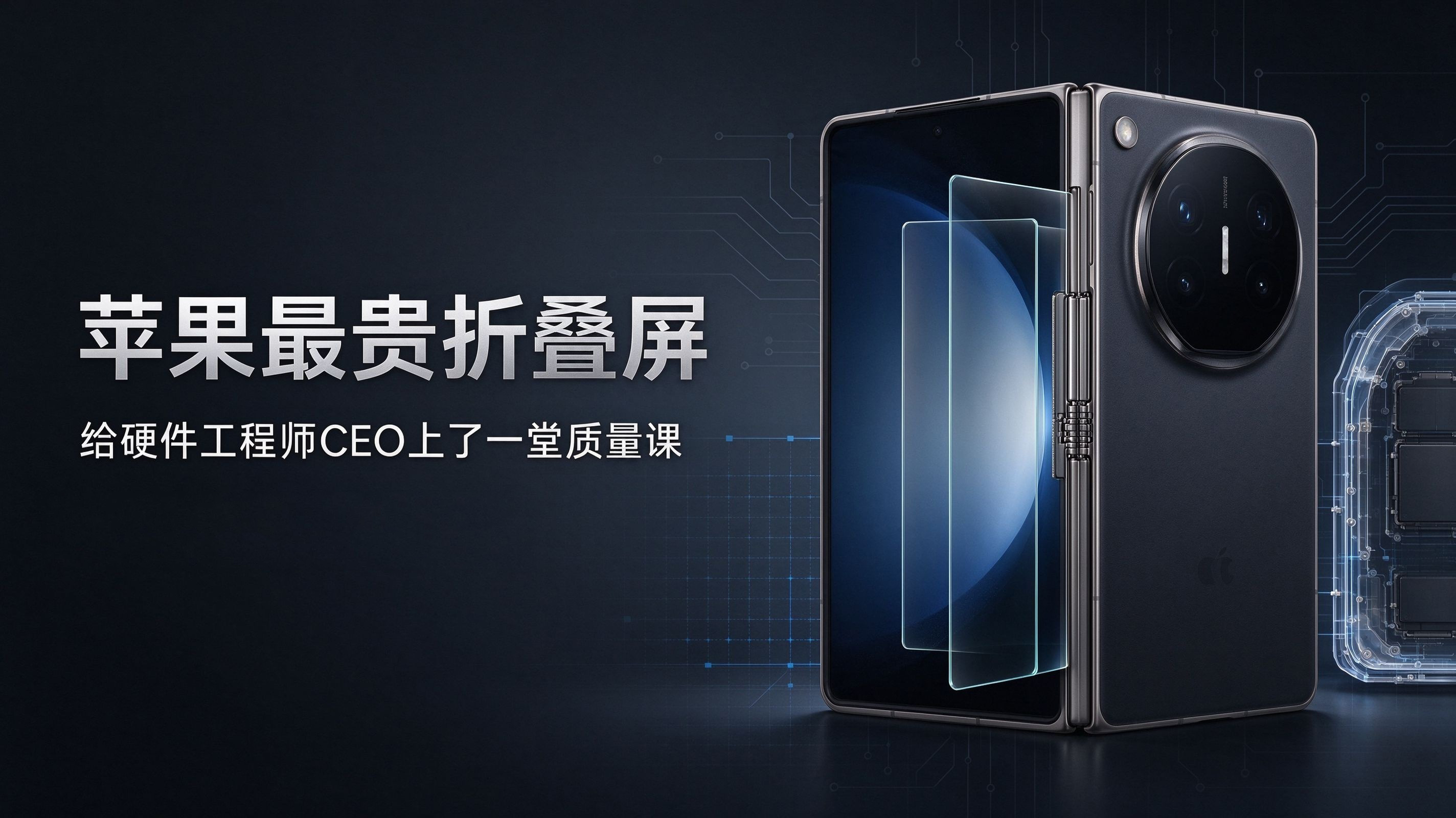 苹果最贵折叠屏,给“硬件工程师CEO”上了一堂质量课