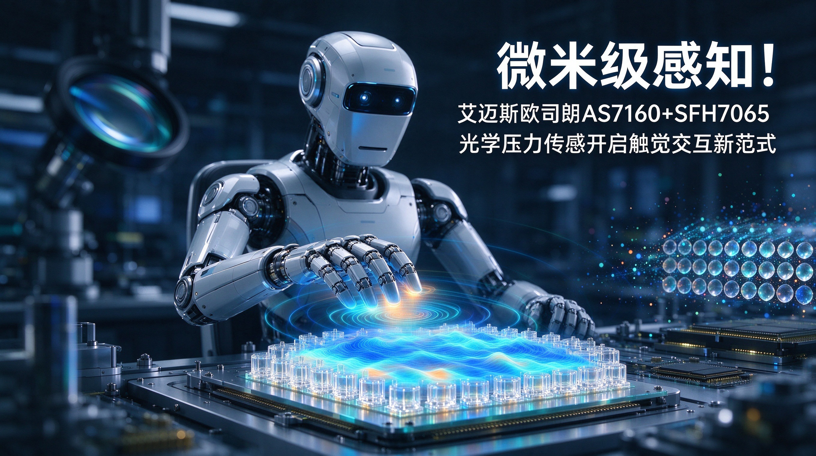微米级感知！艾迈斯欧司朗AS7160+SFH7065：光学压力传感开启触觉交互新范式