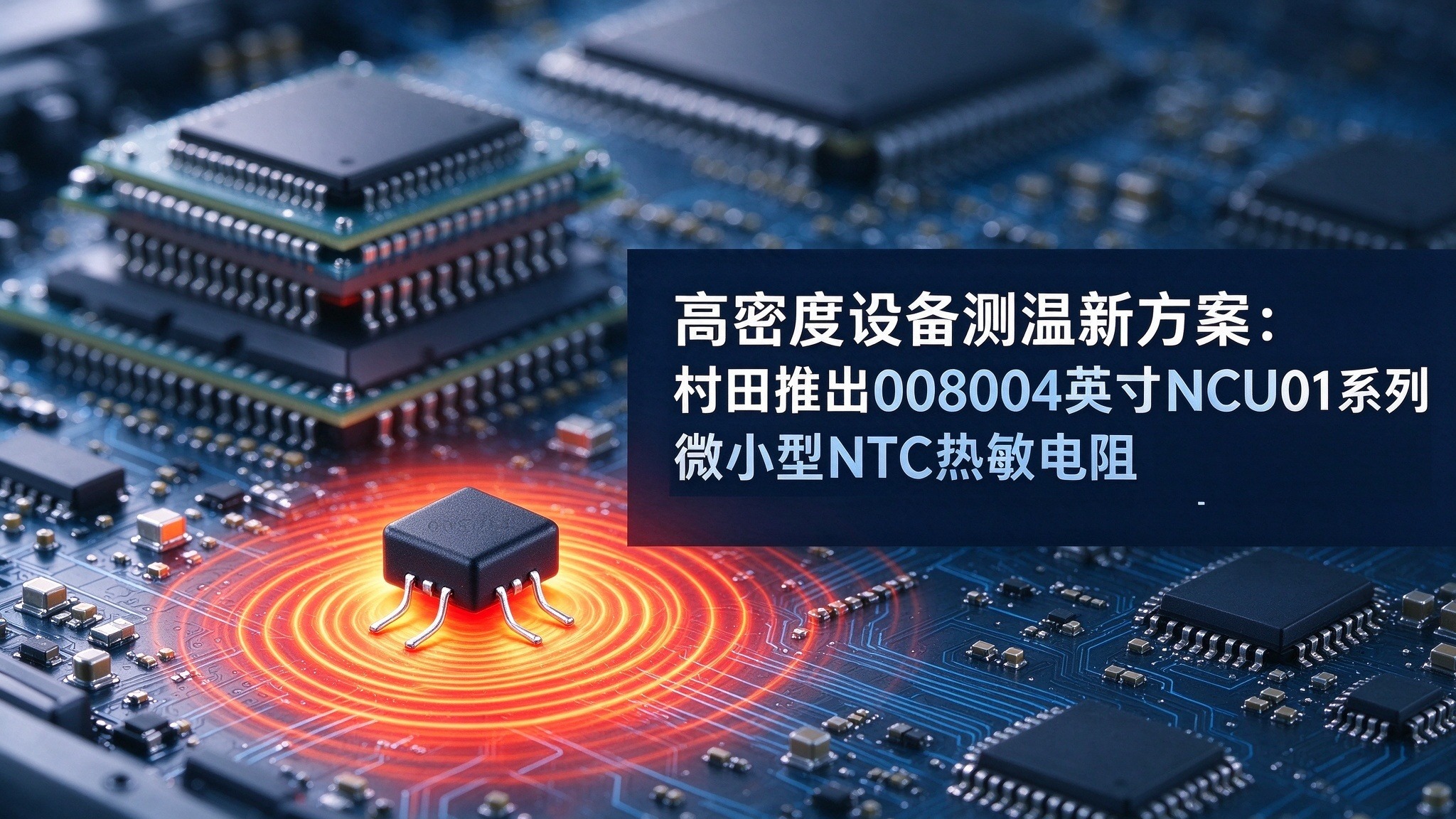 高密度设备测温新方案：村田推出008004英寸NCU01系列微小型NTC热敏电阻