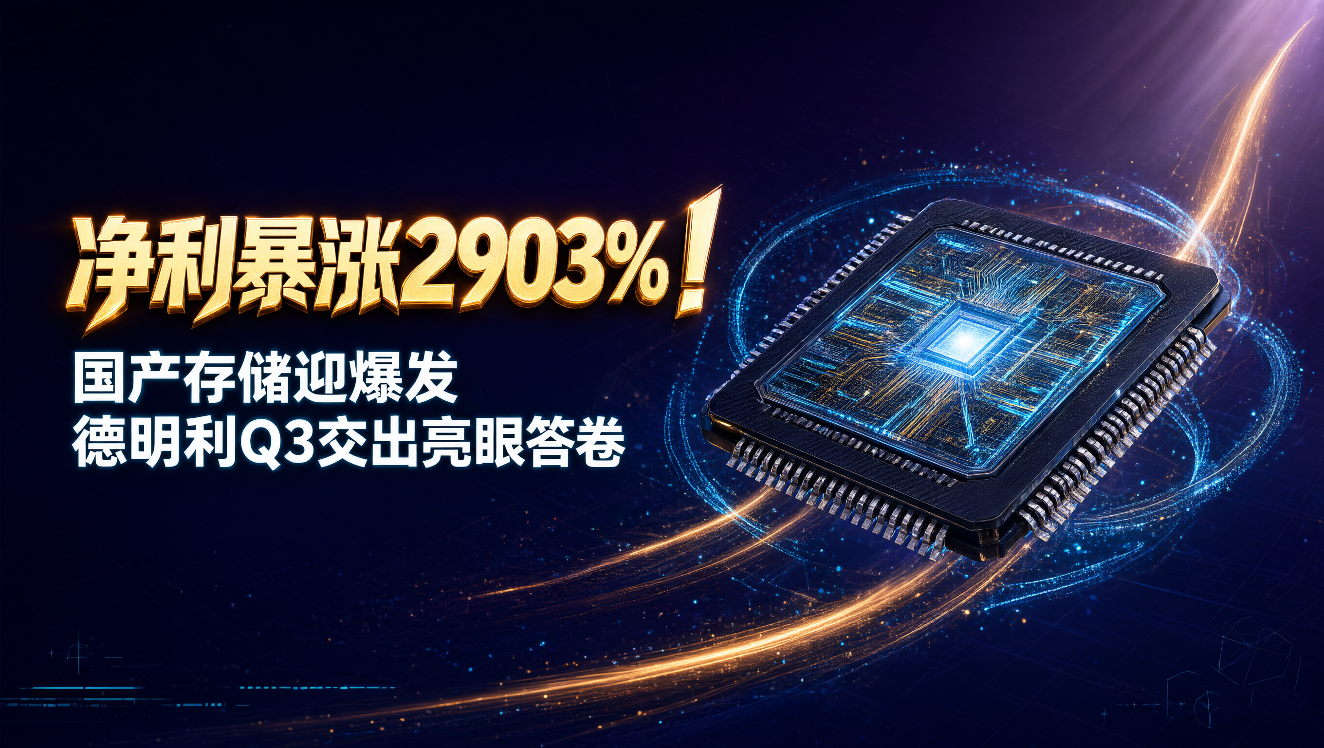 净利暴涨2903%!国产存储迎爆发,德明利Q3交出亮眼答卷