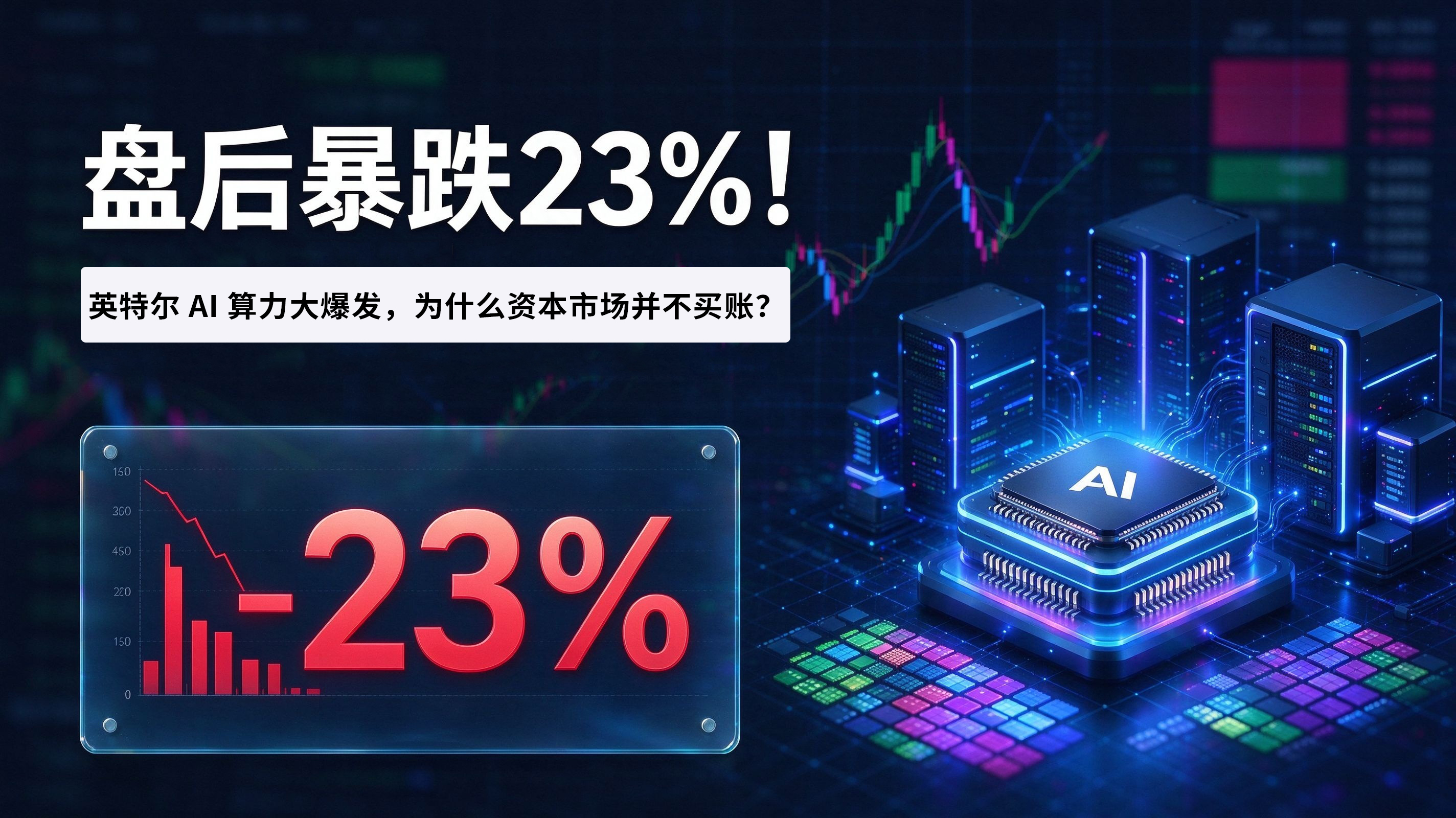 盘后暴跌23%!英特尔AI算力大爆发,为什么资本市场并不买账?