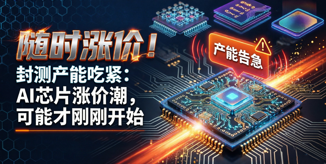 随时涨价！封测产能吃紧：AI芯片涨价潮，可能才刚刚开始