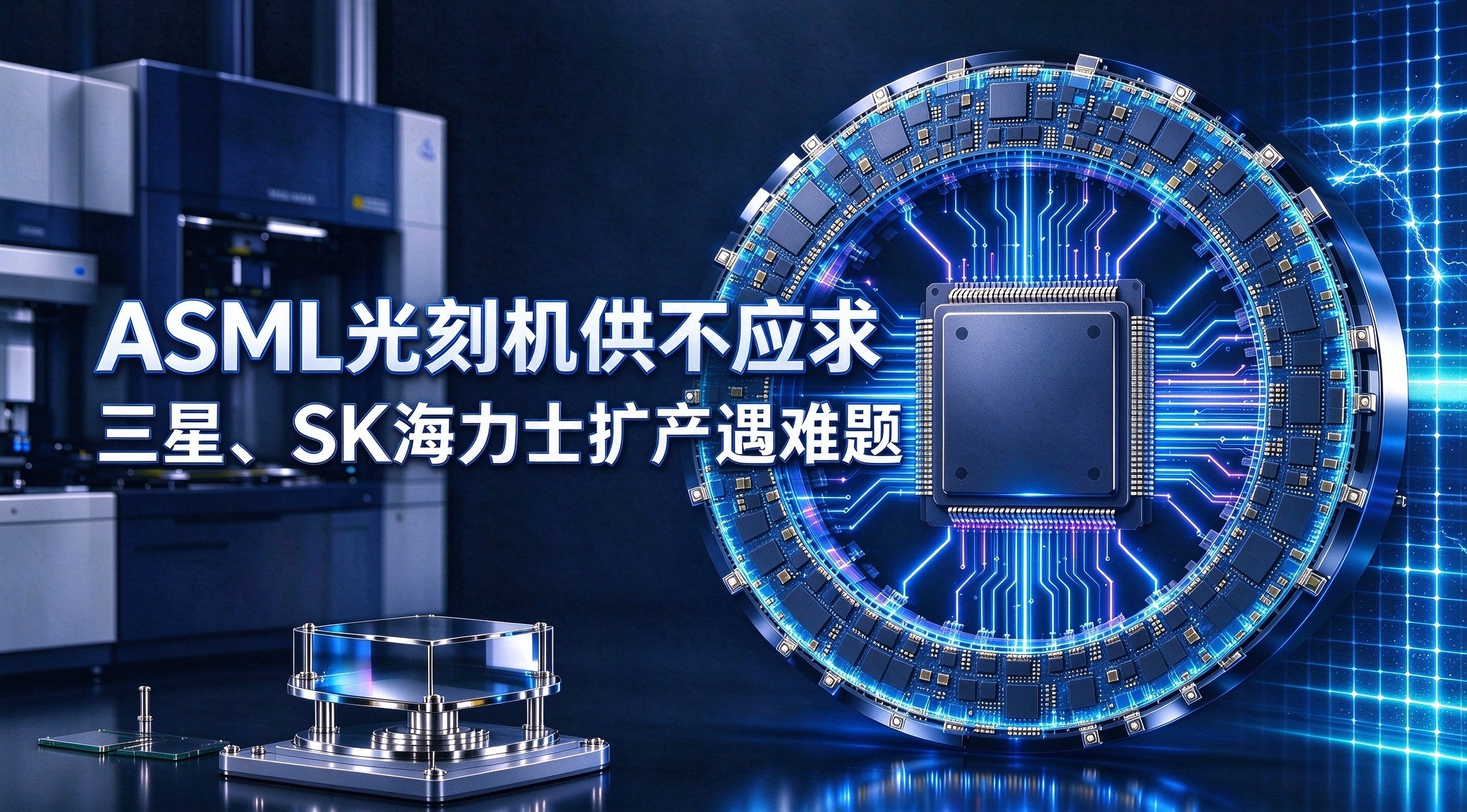 ASML光刻机供不应求,三星、SK海力士扩产遇难题