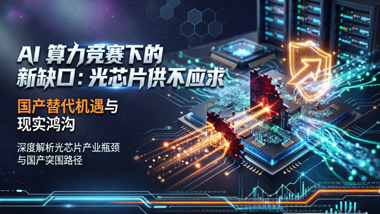 AI算力竞赛下的新缺口：光芯片供不应求，国产替代存在的机遇与现实鸿沟？